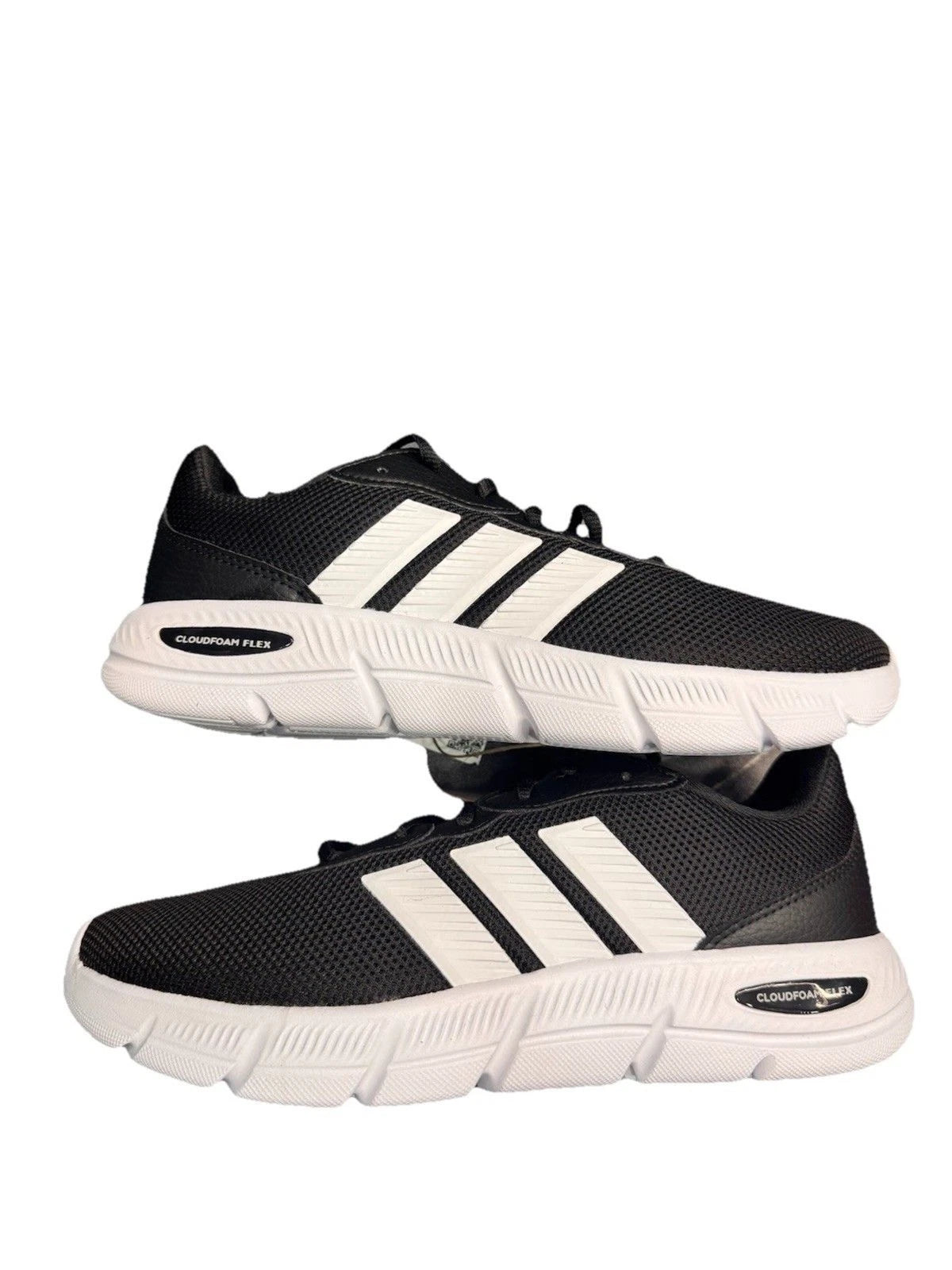 adidas Cloudfoam Flex HQ4960 Women's 9 Wide Black Walking Shoes BNIB