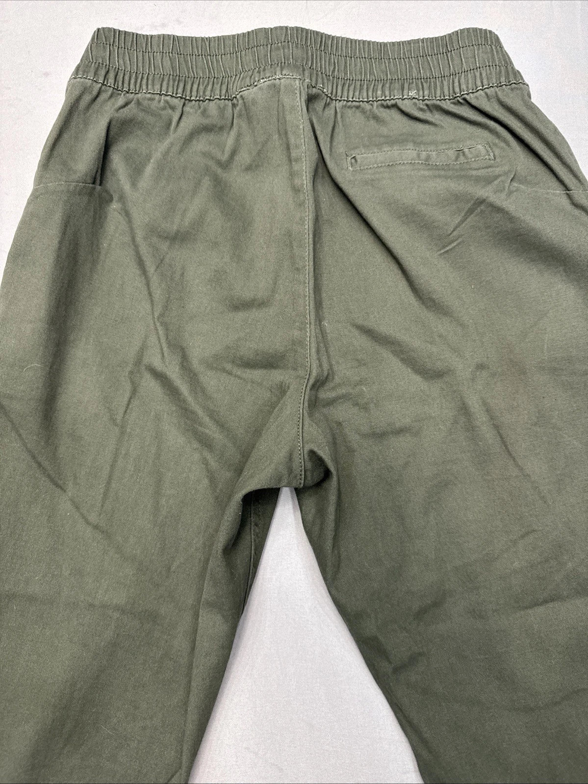RD Style Women's Small Green Joggers Zipper Waist Activewear Pants EUC