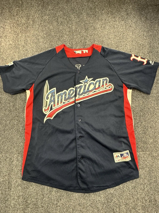 Majestic Mookie Betts 2018 MLB All-Star Jersey Mens L Red Sox Navy Cool Base