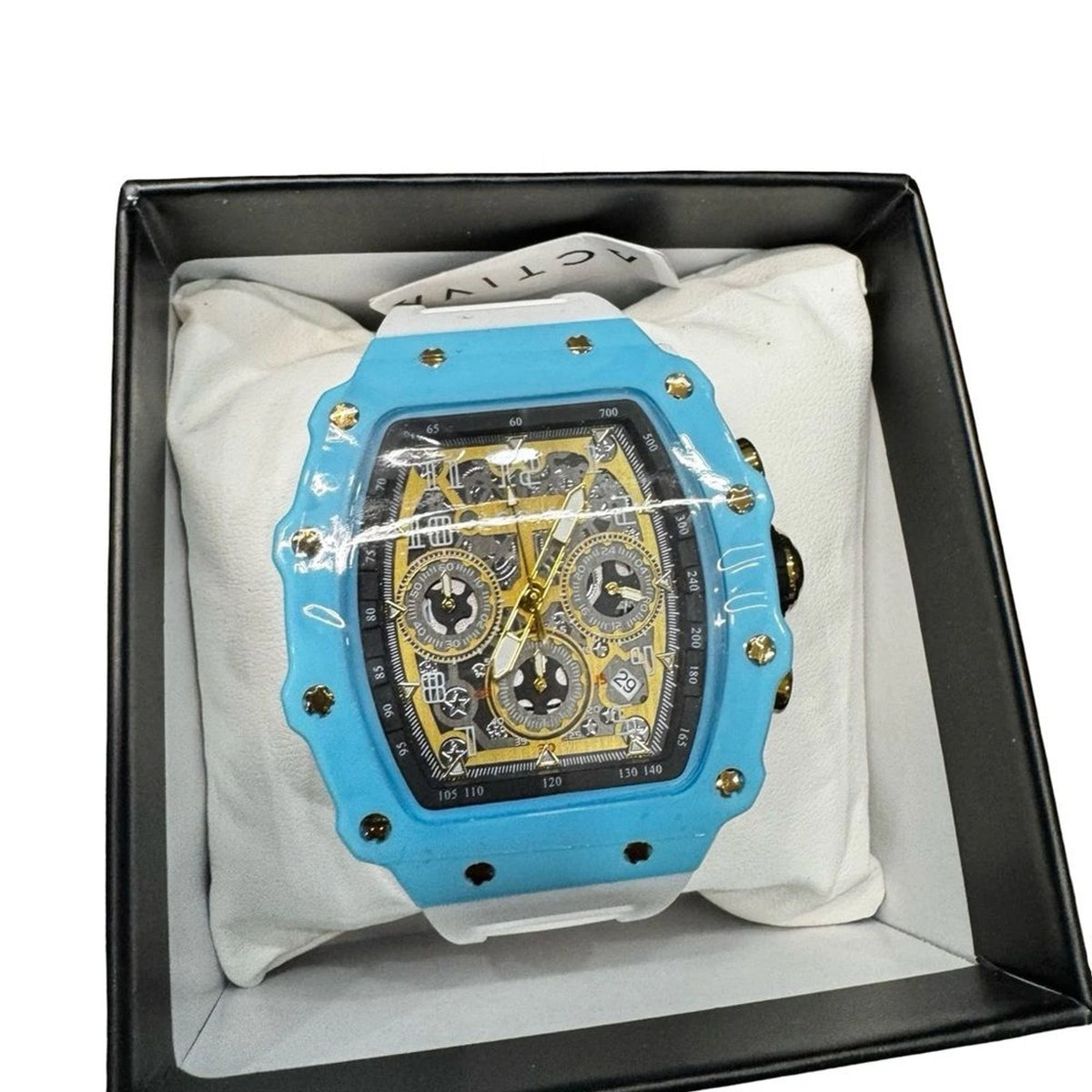 Activa Fury X Invicta Mens Watch Blue White Skeleton ACW2305-016 New