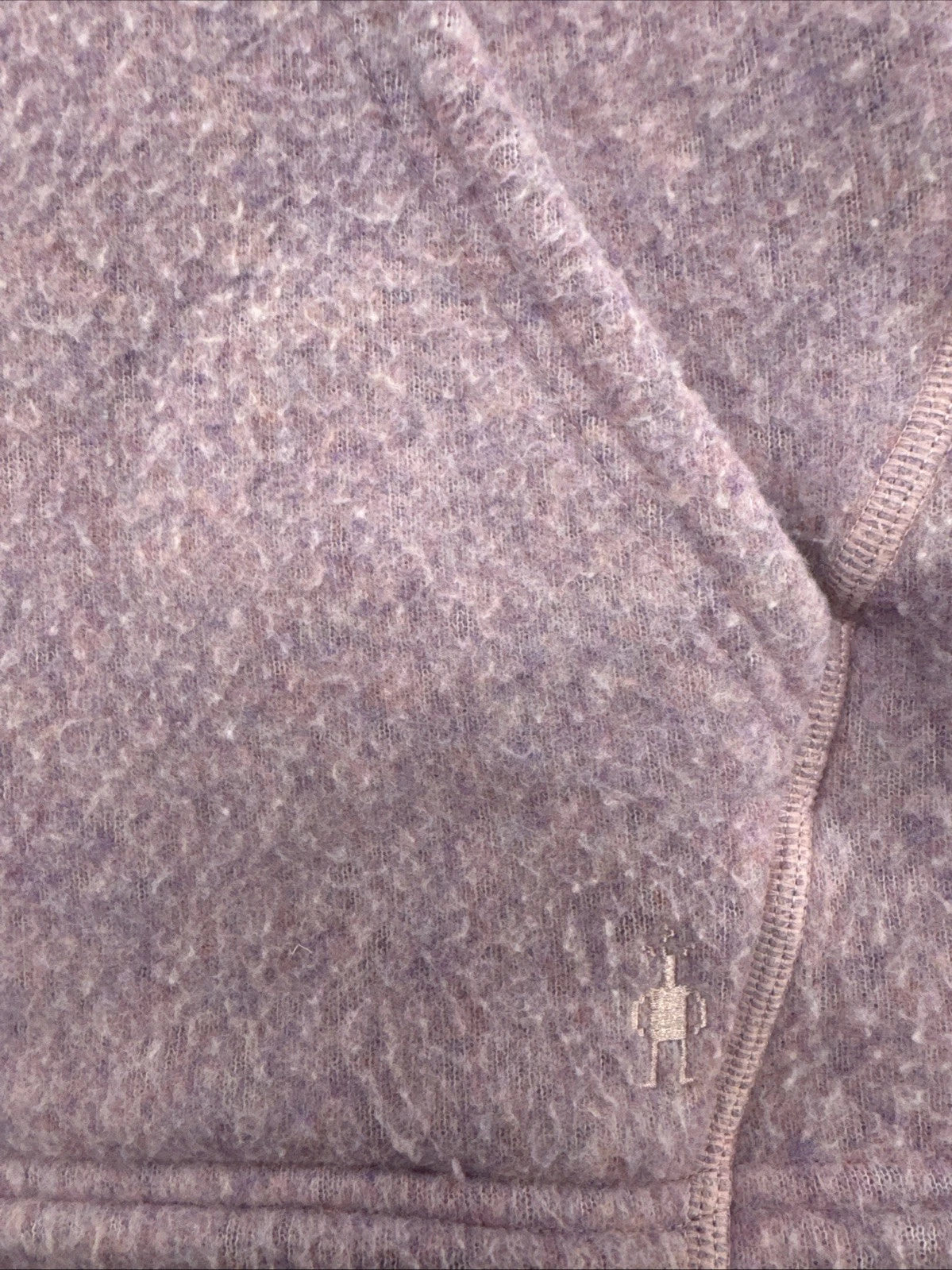 Smartwool Hudson Trail Women's M Pink Wool Blend Fleece Pullover SW011525