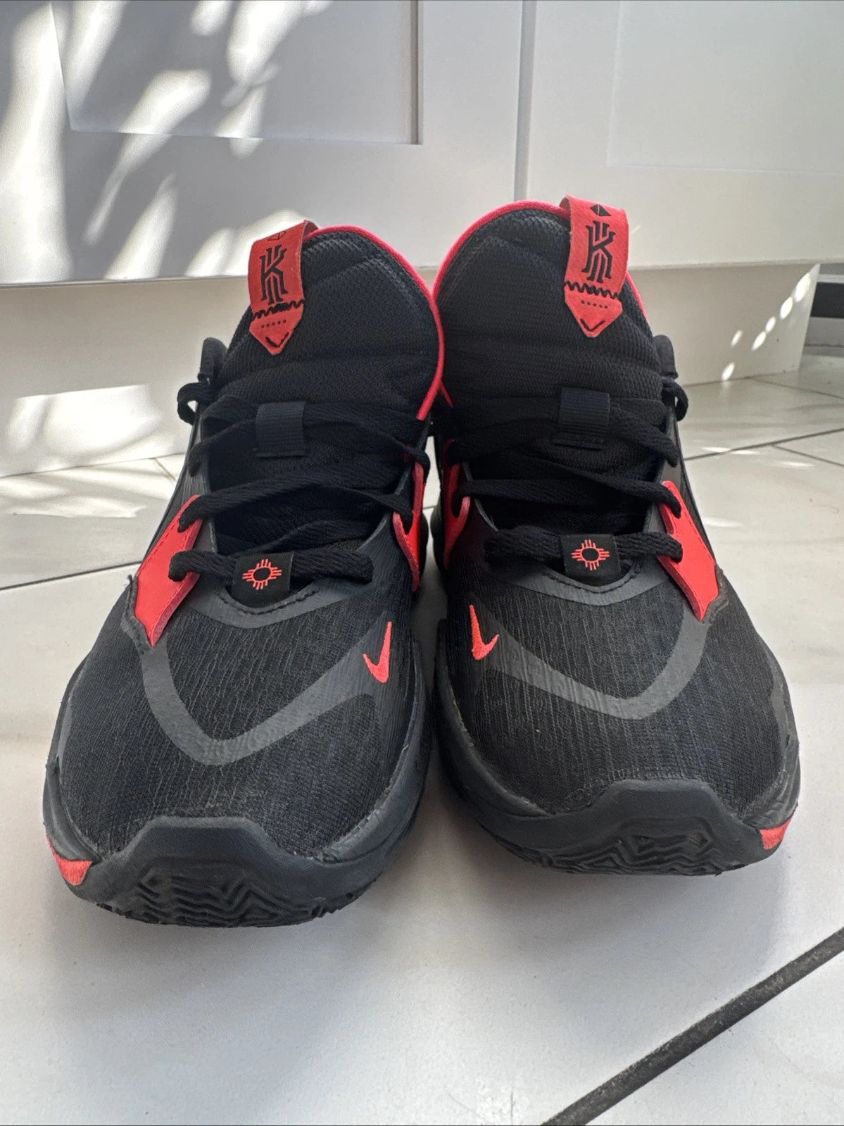 Nike Kyrie Low 5 DJ6012-004 Men's 7.5 Black Bright Crimson Basketball Shoes