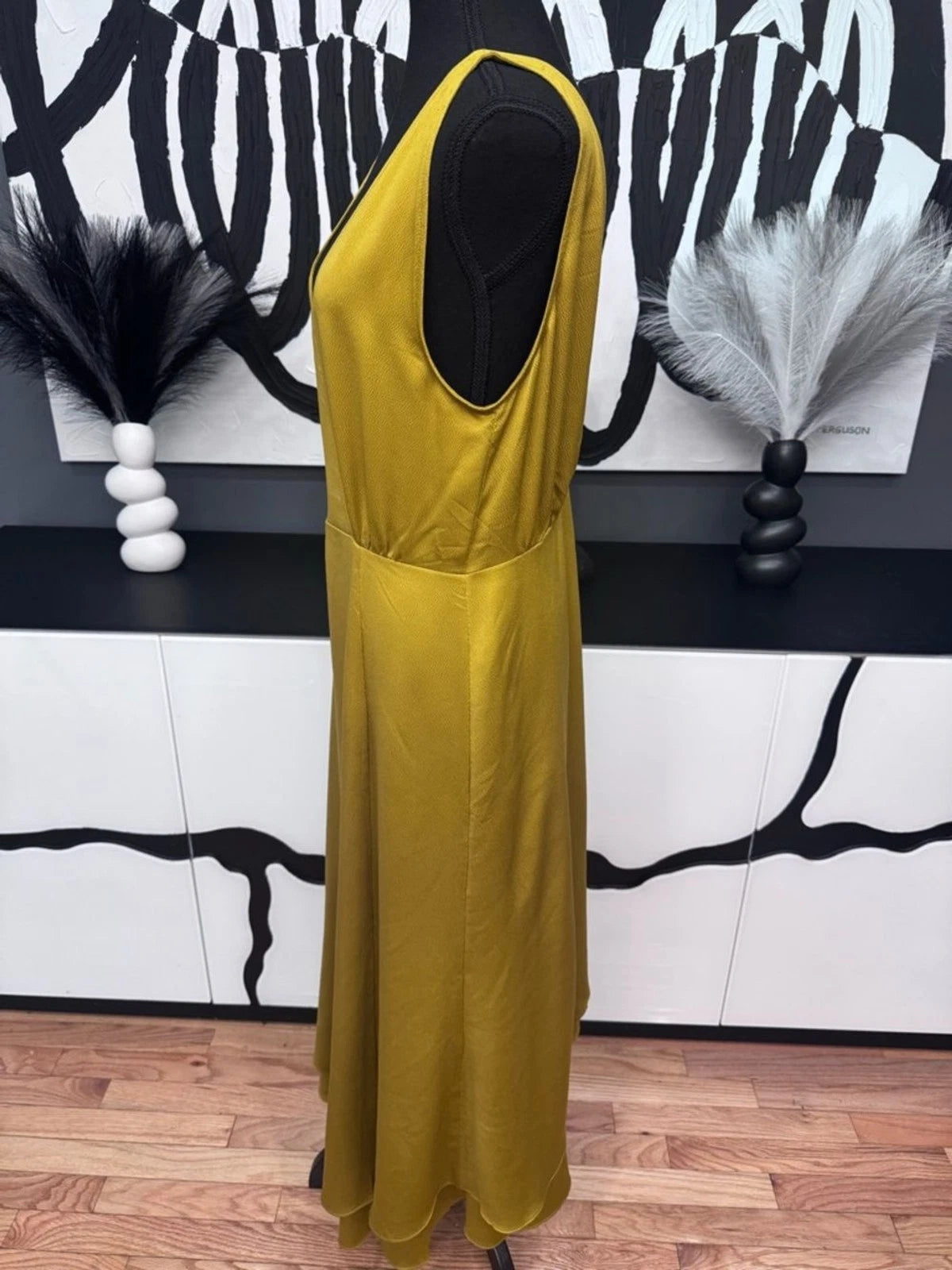 NWT French Connection Alessia Satin Wrap Dress 10