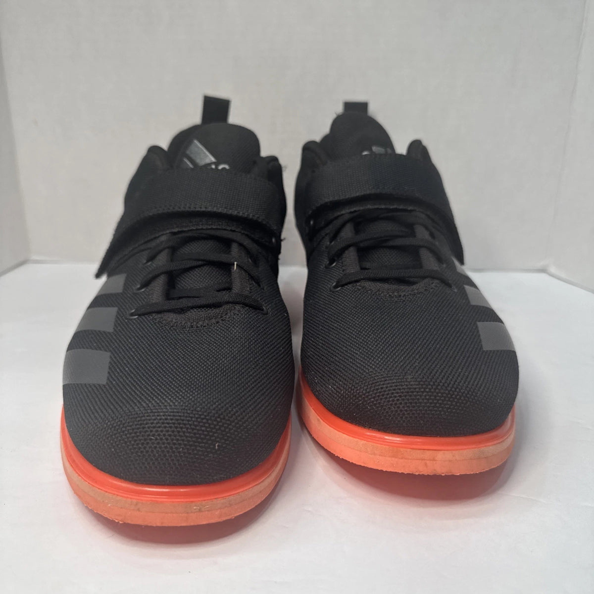 adidas Powerlift 4 Men’s 13.5 Black Signal Coral Weightlifting Shoes EF2981