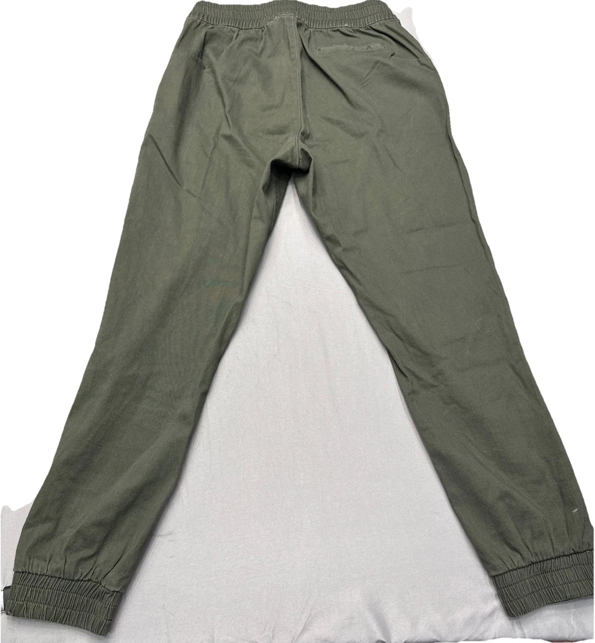RD Style Women's Small Green Joggers Zipper Waist Activewear Pants EUC