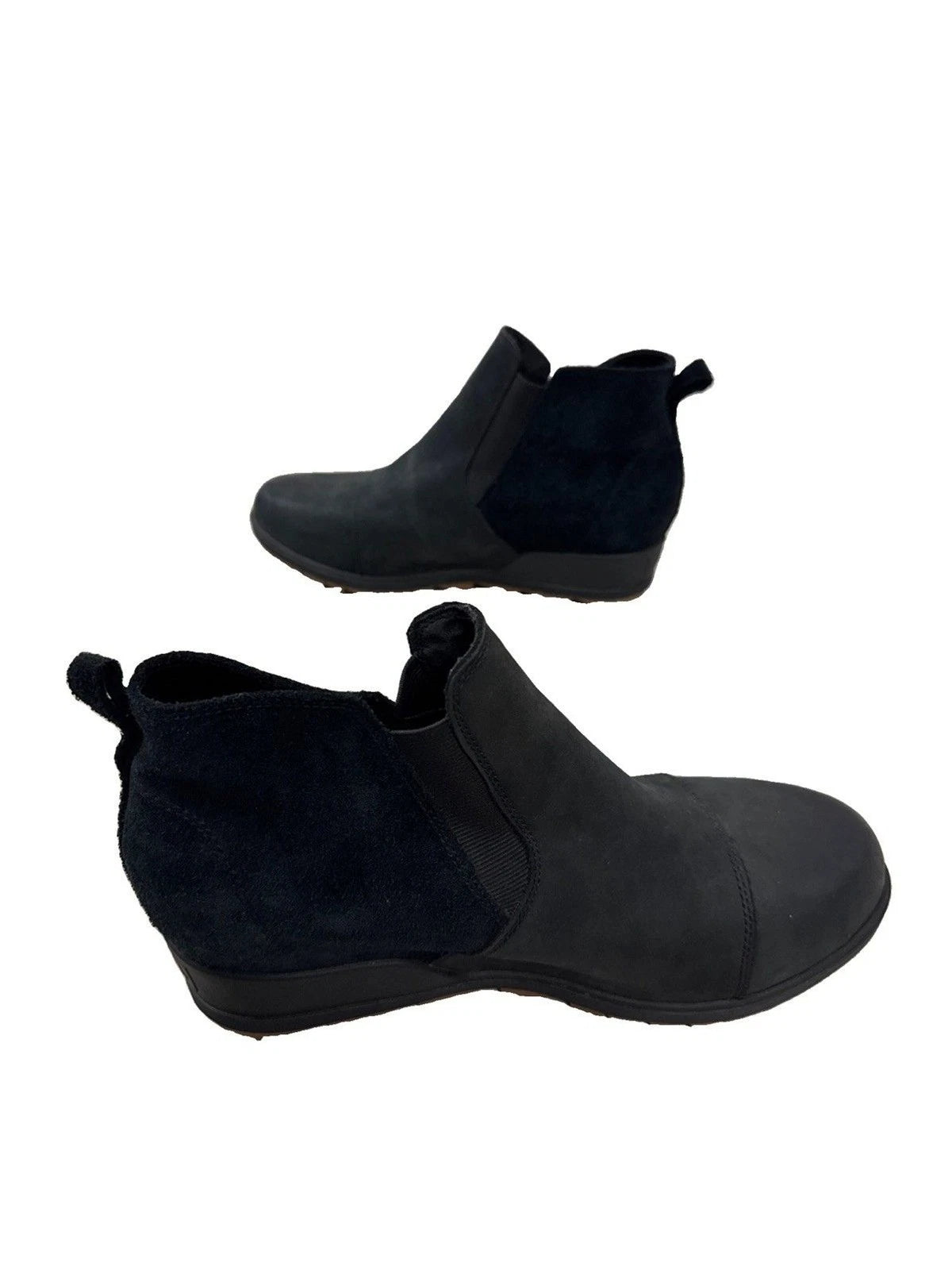 Sorel Chelsea Boots Women’s 11 Black Waterproof Nubuck Suede Lug Sole BNWOB