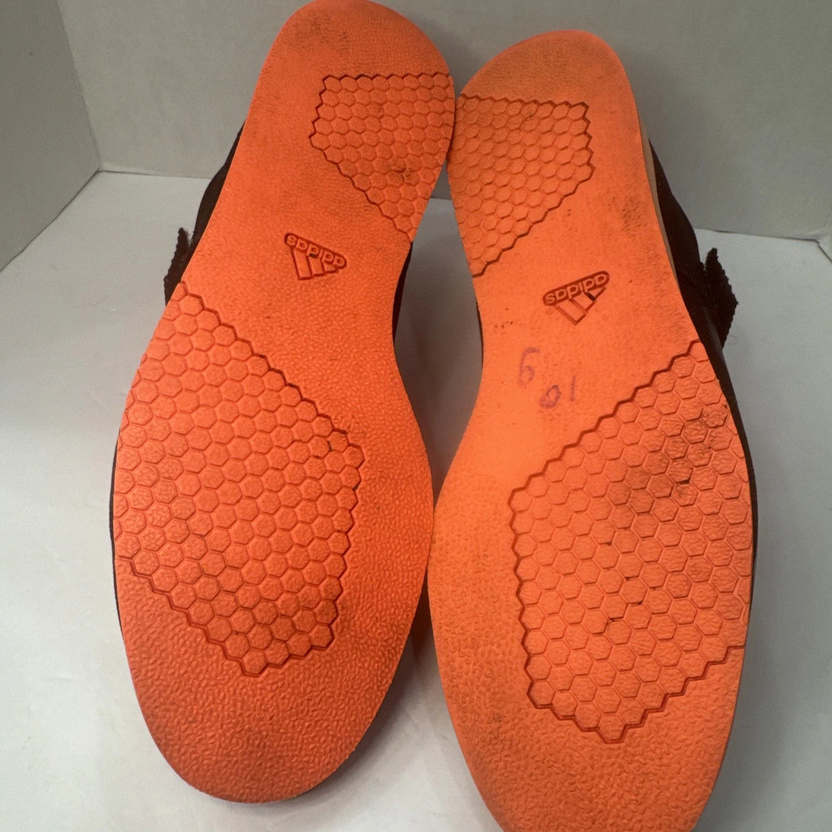 adidas Powerlift 4 Men’s 13.5 Black Signal Coral Weightlifting Shoes EF2981