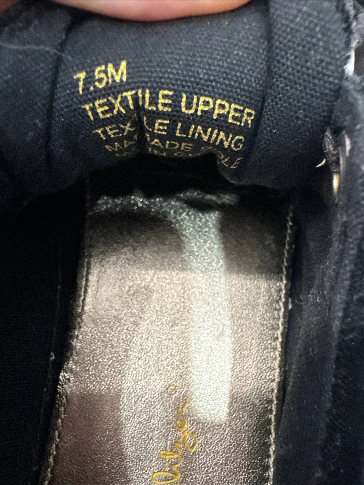 Lilly Pulitzer Black Velvet Sneakers Women 7.5 Gold Rhinestone Ribbon Lace