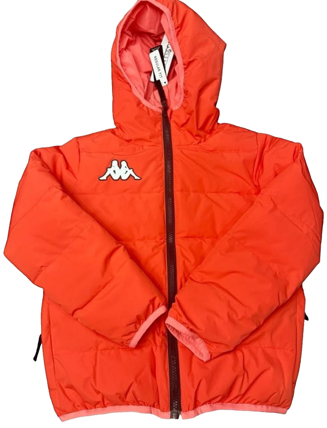 Kappa Kids Reversible Puffer Jacket Youth M Size 8 Pink Red Floral NWT