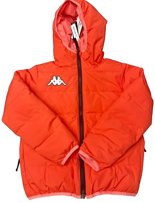 Kappa Kids Reversible Puffer Jacket Youth M Size 8 Pink Red Floral NWT