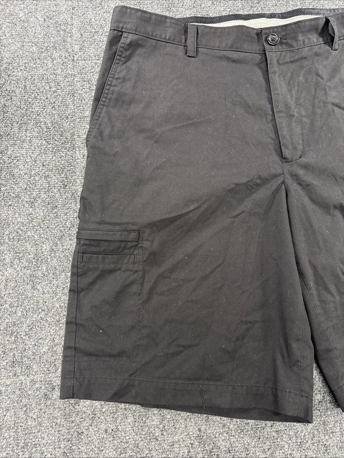 Greg Norman Tasso Elba Cargo Golf Shorts Men’s 38 Black Flat Front
