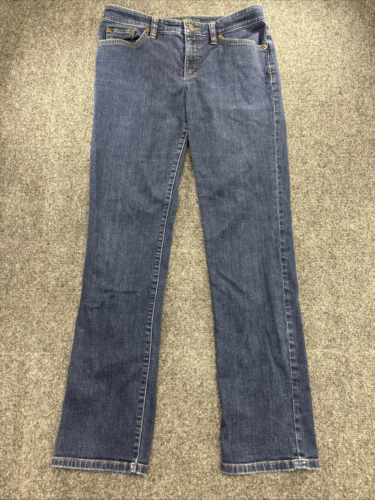 LRL Lauren Jeans Co Ralph Lauren Womens 6 Modern Straight Stretch Blue Jeans