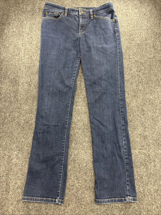 LRL Lauren Jeans Co Ralph Lauren Womens 6 Modern Straight Stretch Blue Jeans