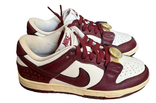 Nike Dunk Low SE Sisterhood Women’s 5 Men’s 3.5 White Gold Red NIB DV1160-100