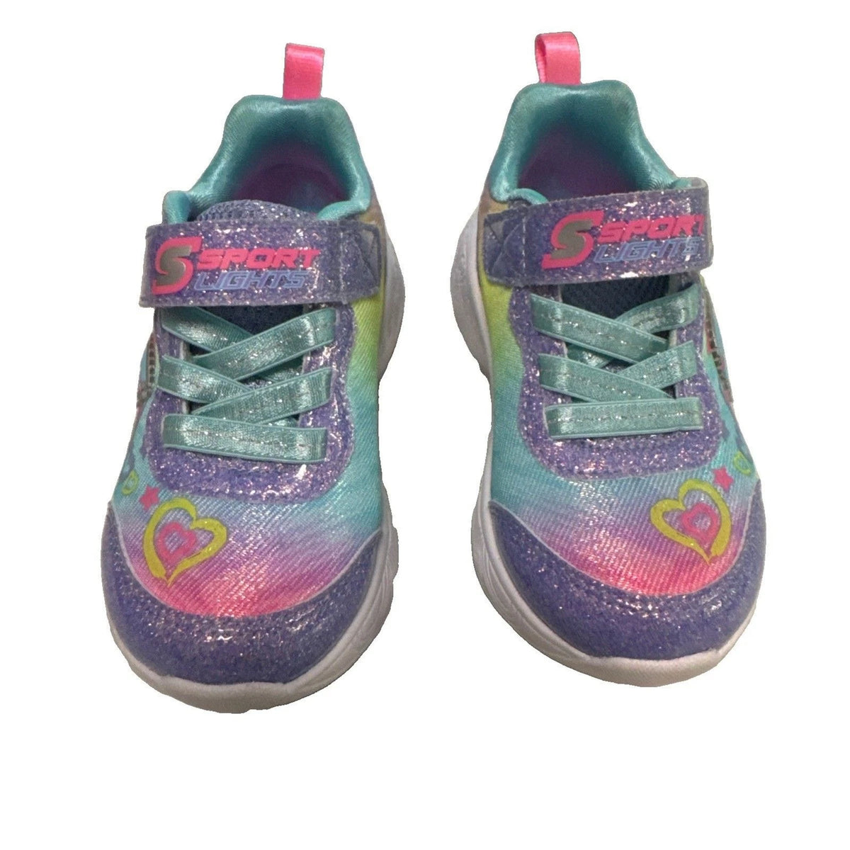 S Sport by Skechers Alina Hearts Pink Light-Up Sneakers Toddler Girls 6T