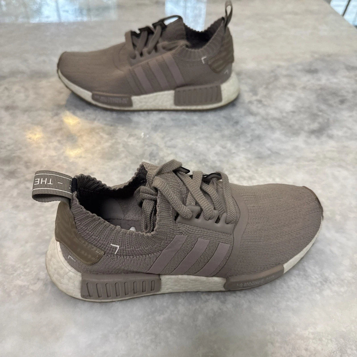 adidas NMD R1 PK French Beige S81848 Men’s 5 Primeknit Boost EUC No Box