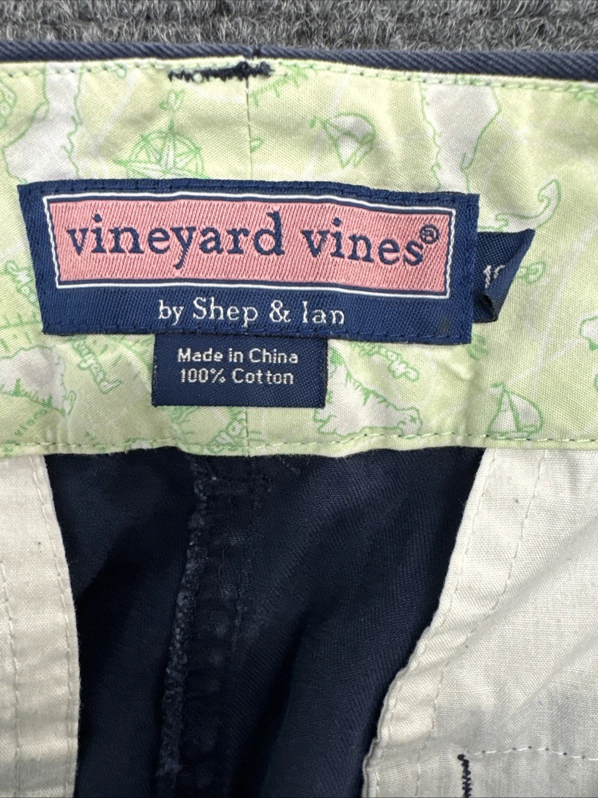 Vineyard Vines by Shep & Ian Women's Navy Cotton Mini Chino Skirt Whale