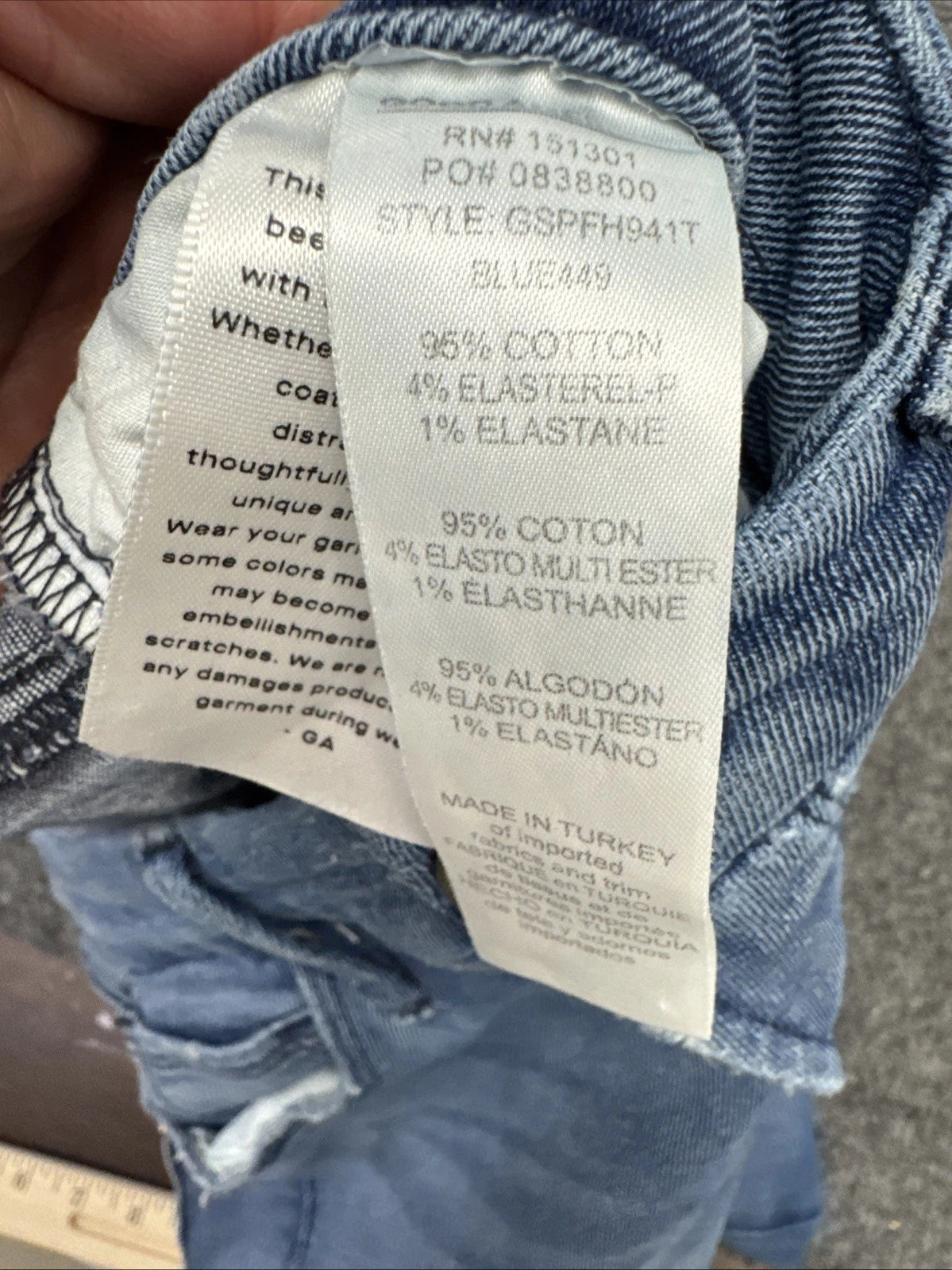 Good American Good Legs Straight Jeans Womens 10/30 Light Wash Raw Hem Stretch