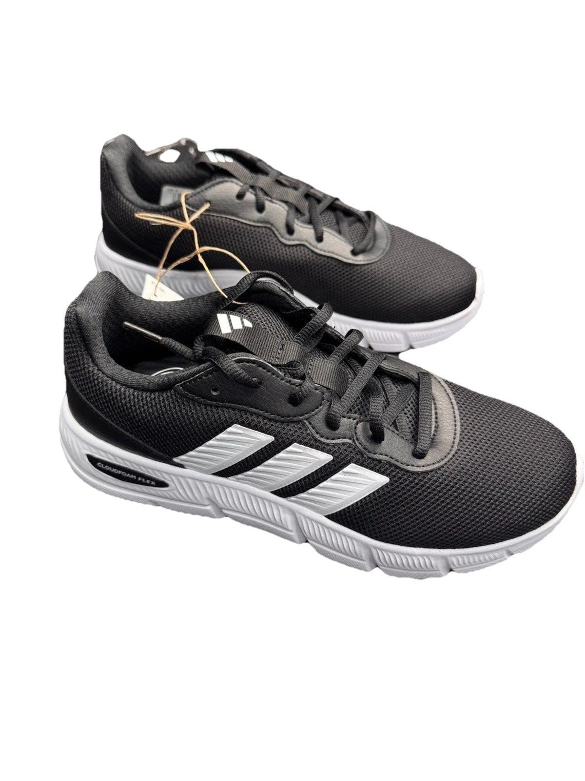 adidas Cloudfoam Flex HQ4960 Women's 9 Wide Black Walking Shoes BNIB