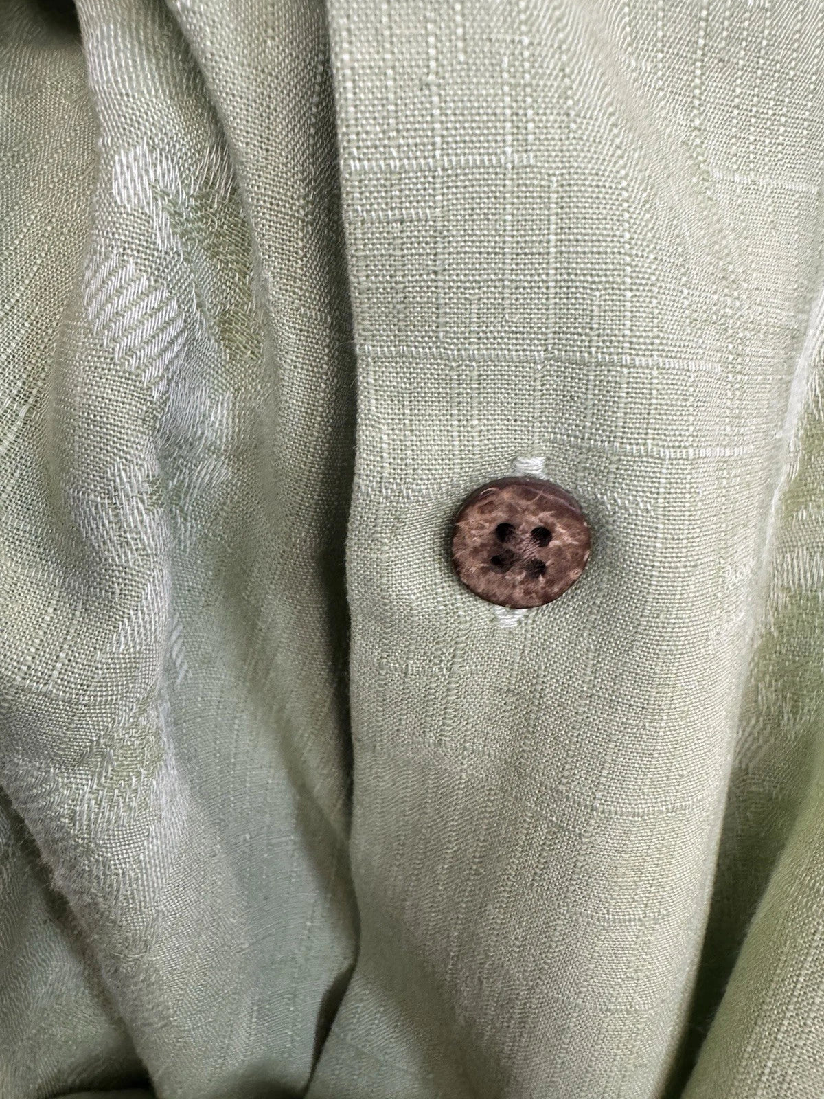 Island Republic Men's Green Floral Silk Short Sleeve Camp Shirt 2XL Pre-Owned