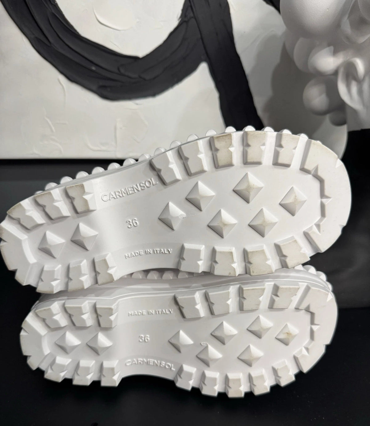 Carmen Sol Graziano Jelly Rain Boots Women’s 6 White Studded Italy BNWOT