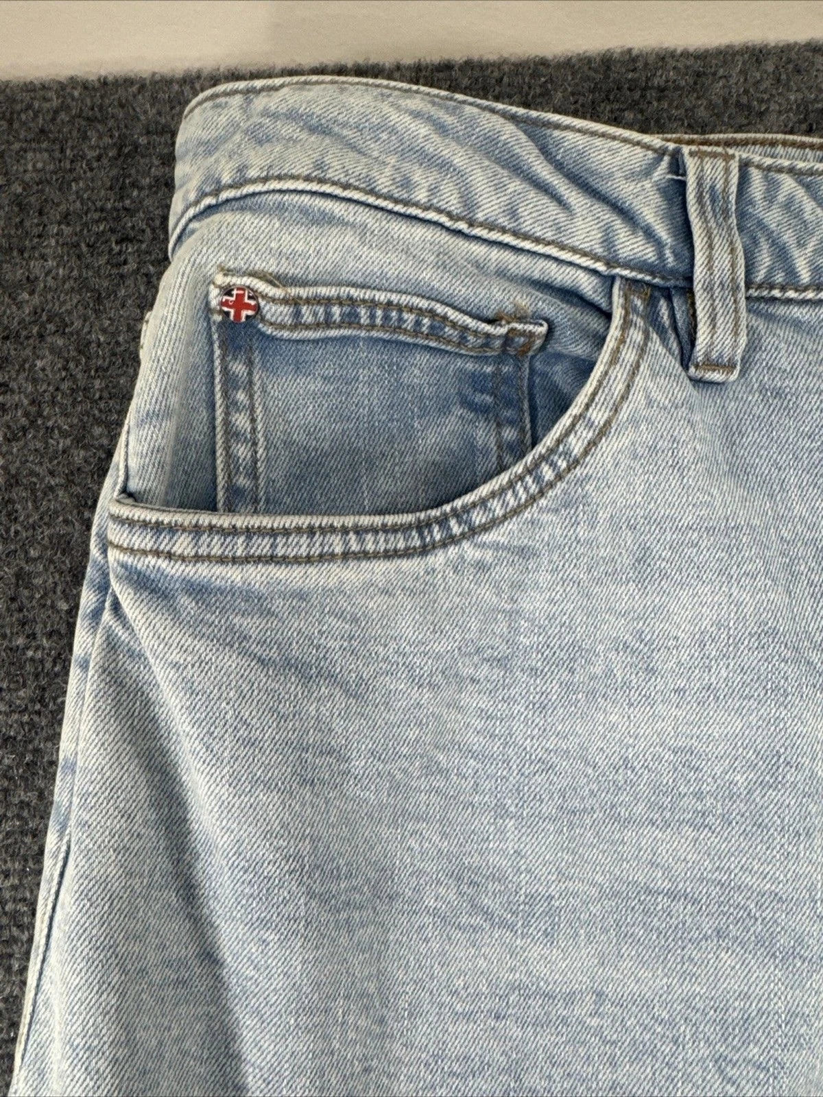 Hudson Jolene Wide Leg Jeans Women 30 Light Wash High Rise 32 Inseam BNWT