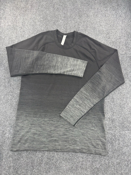 Lululemon Metal Vent Tech Long Sleeve Shirt, Men's M, Black/Gray - Pre-Owned