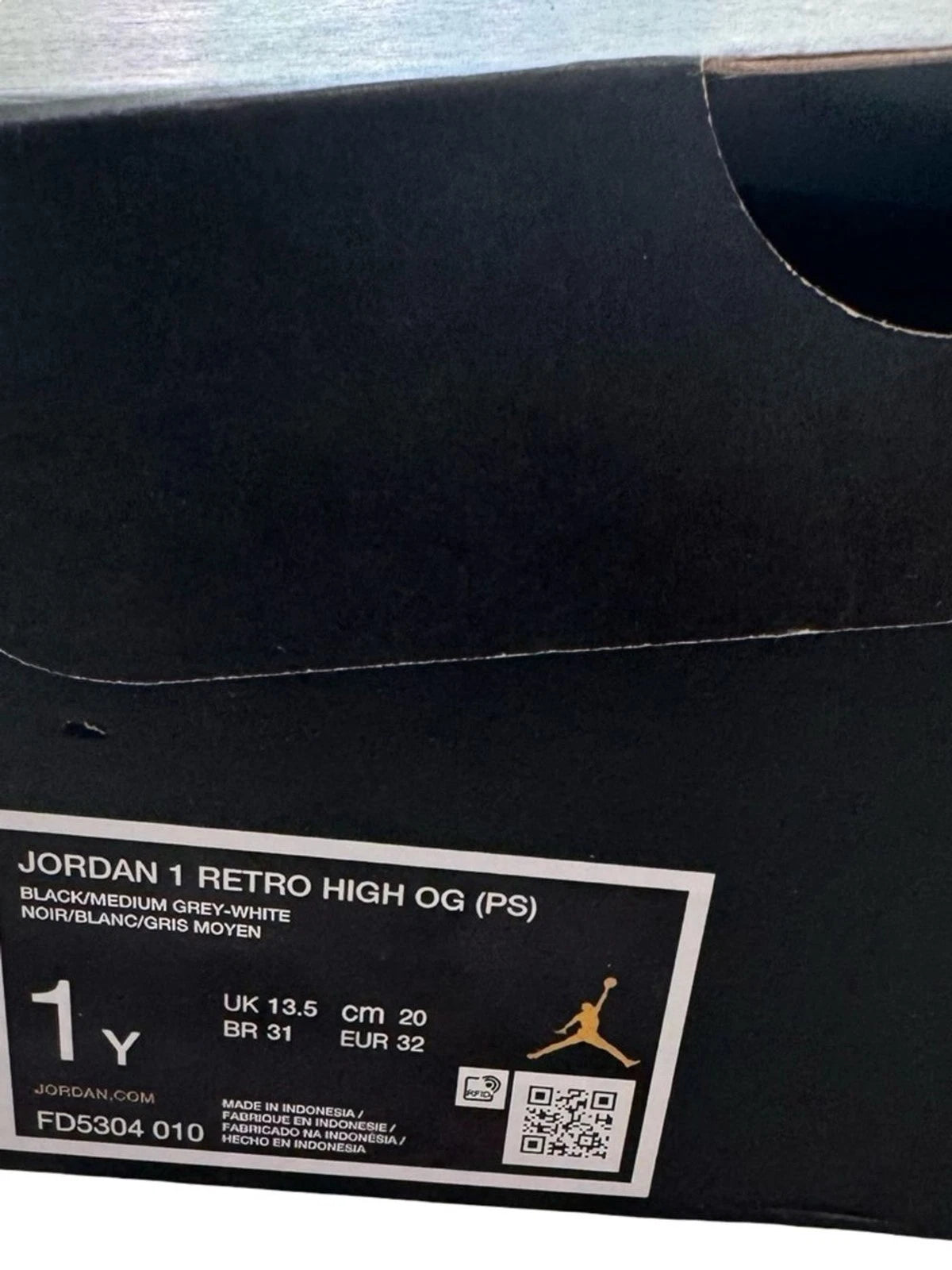 Air Jordan 1 Retro High OG Satin Shadow PS 1Y FD5304-010 New