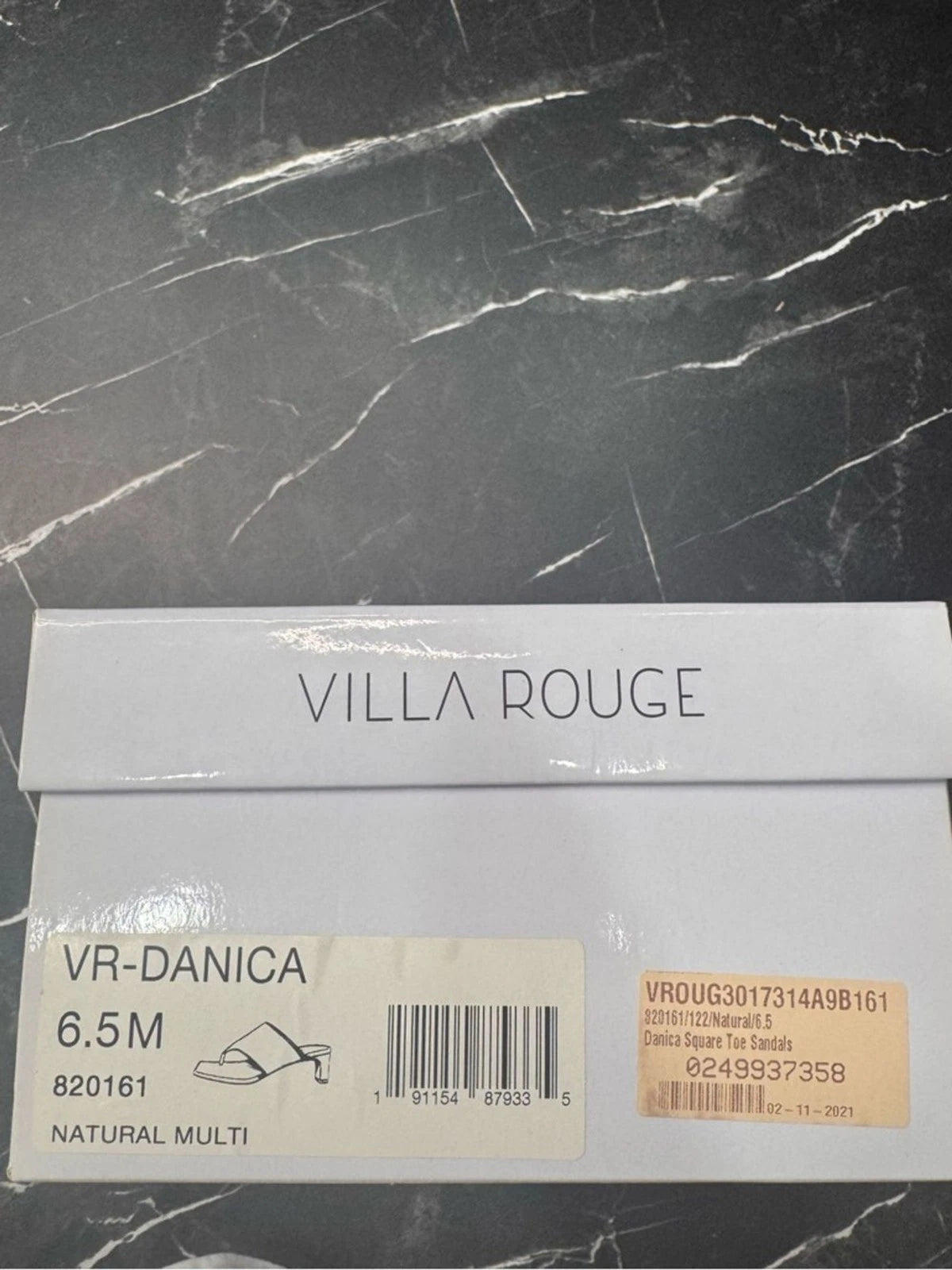 Villa Rouge Leopard Print Toe Loop Mule Sandals Women's 6.5 Low Heel New Box