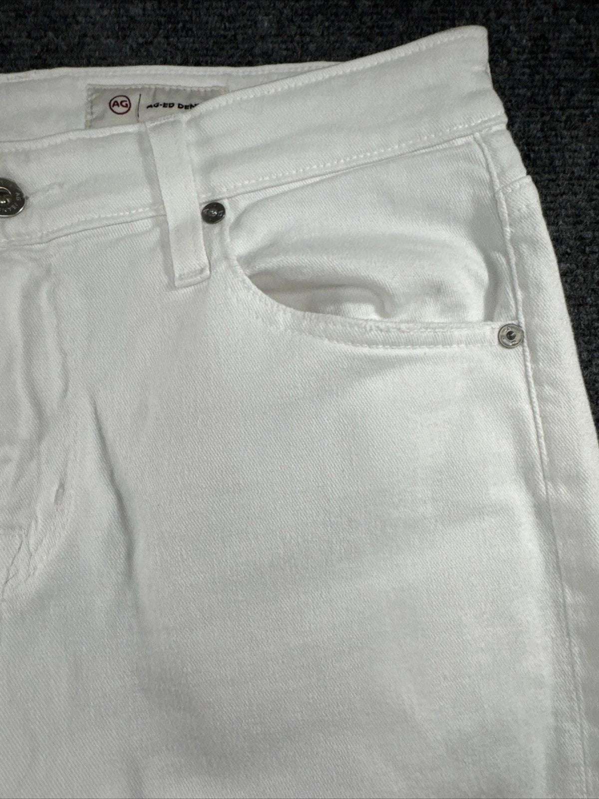 AG Ex-Boyfriend Jeans Women 28R White Slouchy Slim Designer Denim