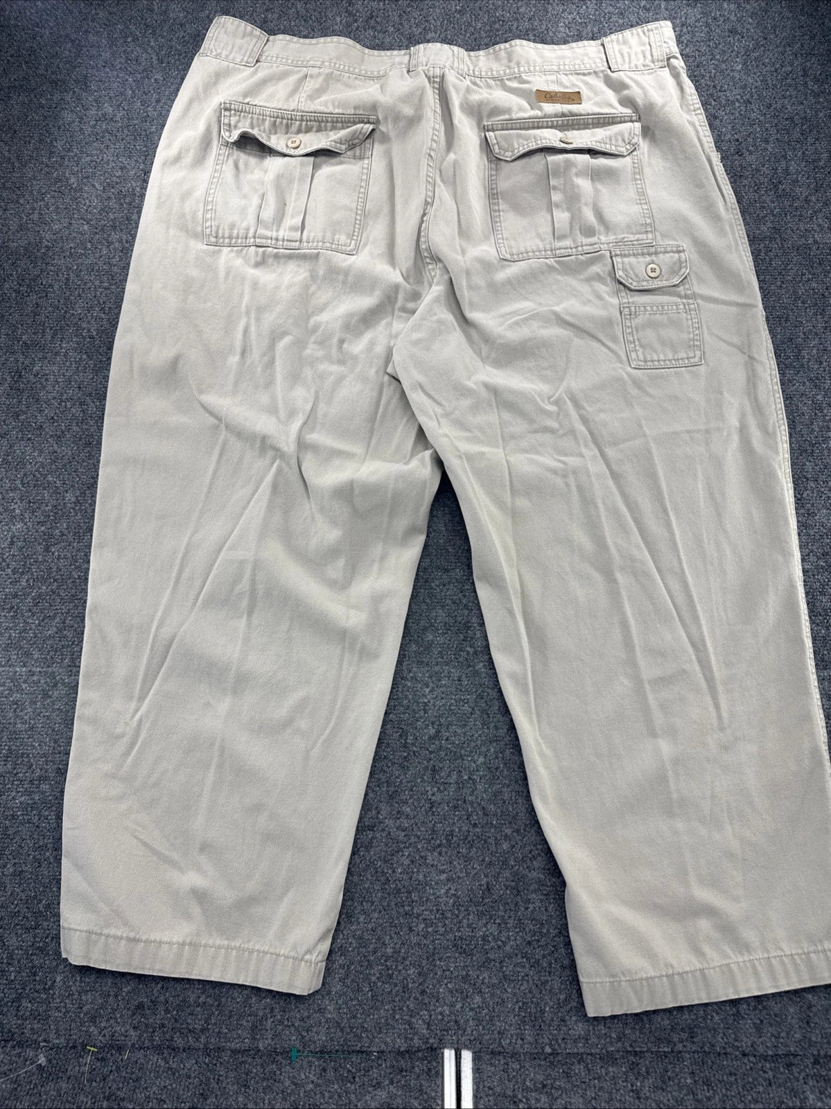 Cabela’s 7-Pocket Hiker Pants Men 44x32 Altered 26 Inseam Khaki Cargo