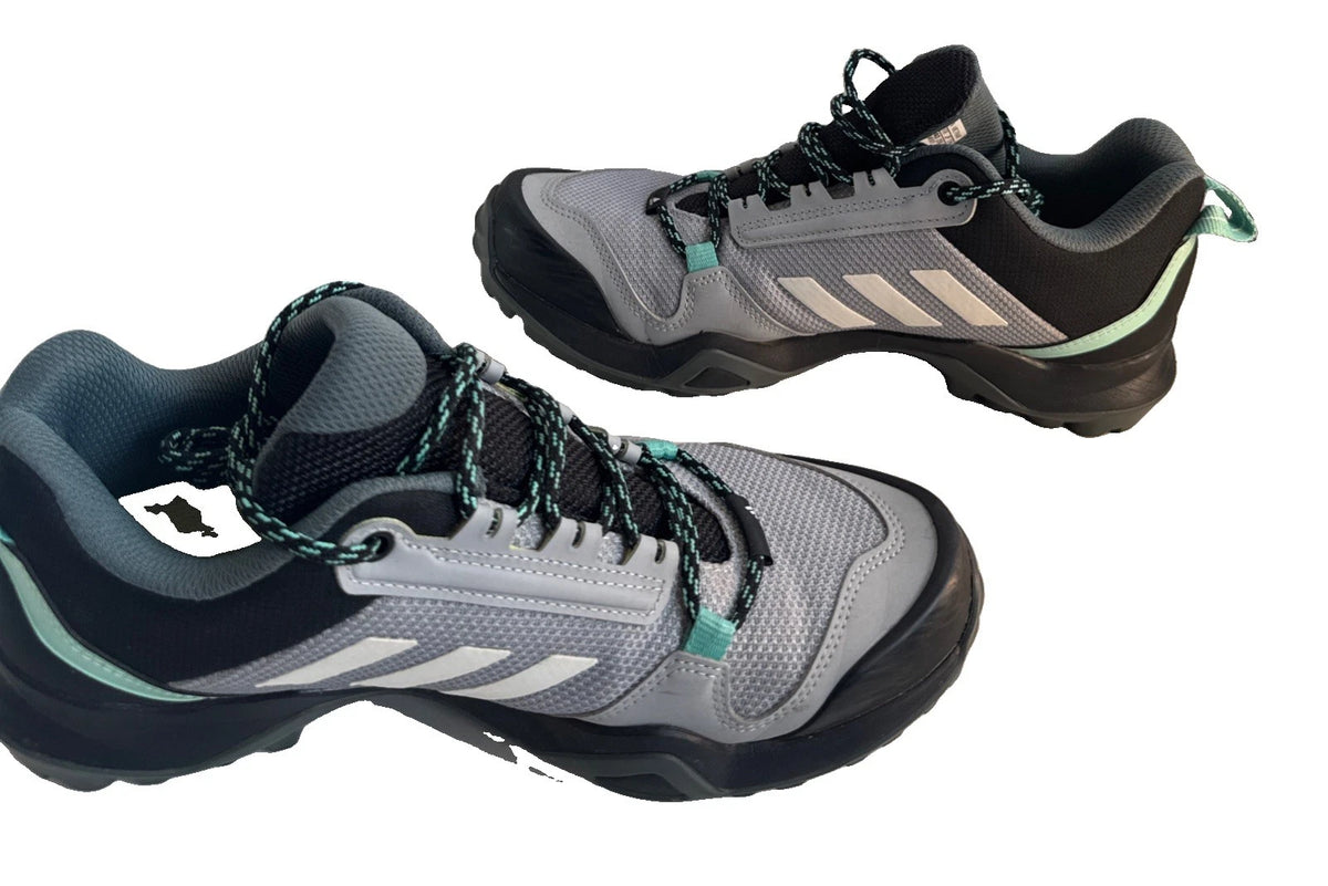 adidas Terrex AX3 FX4690 Womens 8 Gray Mint Continental Hiking Trail Shoes