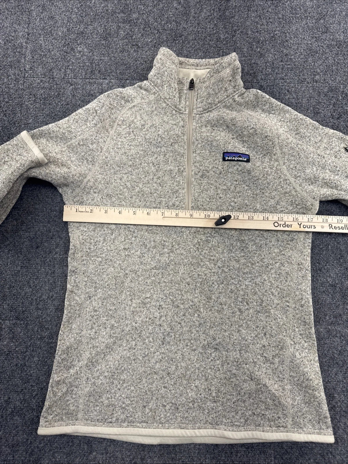 Patagonia Better Sweater 1/4 Zip Women’s S Pelican Gray Fleece Pullover