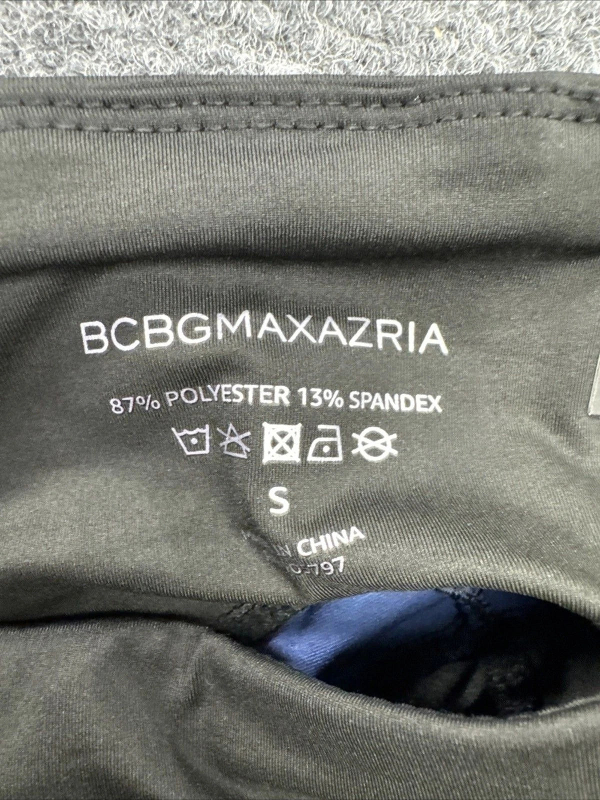 BCBGMAXAZRIA Allegra Leggings Women S Black Perry Blue High Rise NWTBCBGMAXAZRIA