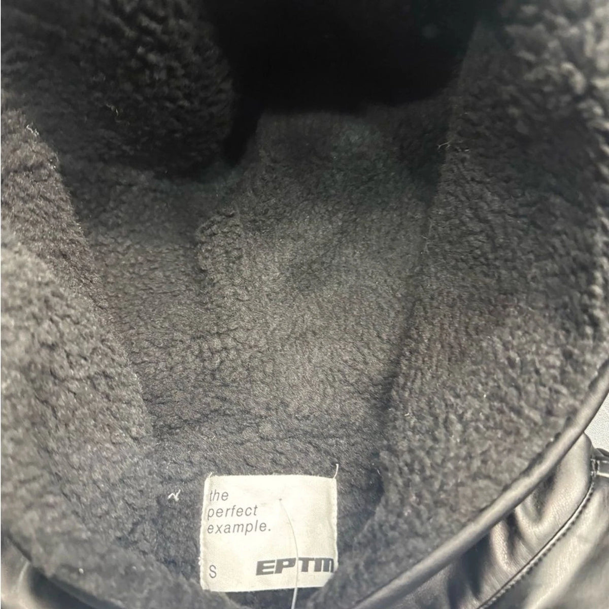 The Perfect Example Fleece Lined Hoodie Small Minimalist Athleisure Winter Heat