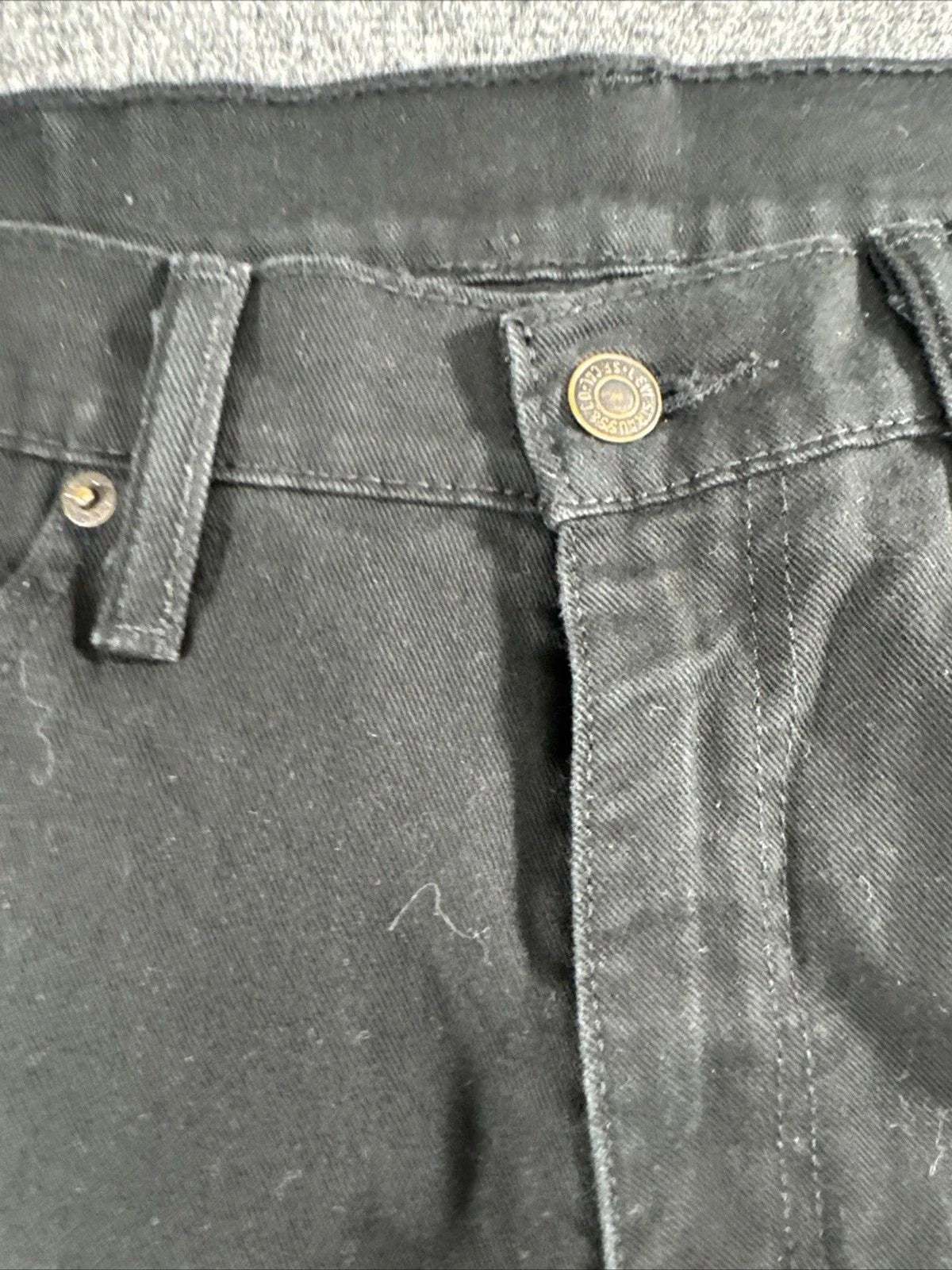 Levi's 541 Athletic Taper Jeans Men W34 L32 Black Distressed Denim