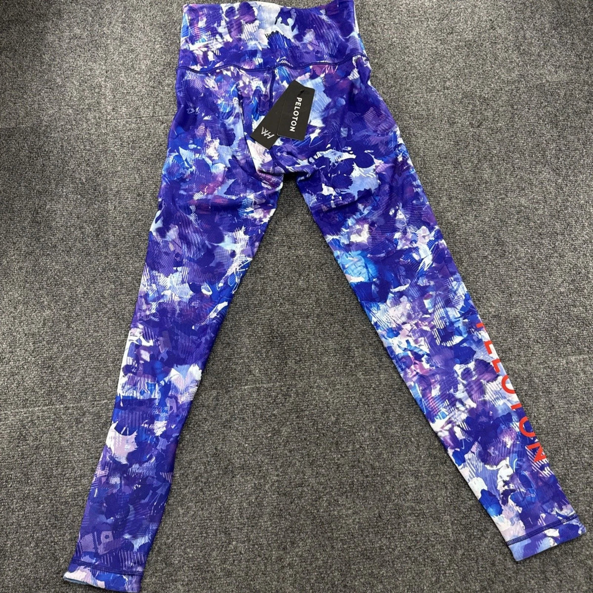 Peloton Reversible Leggings White Opal Marble Rainbow, Size M
