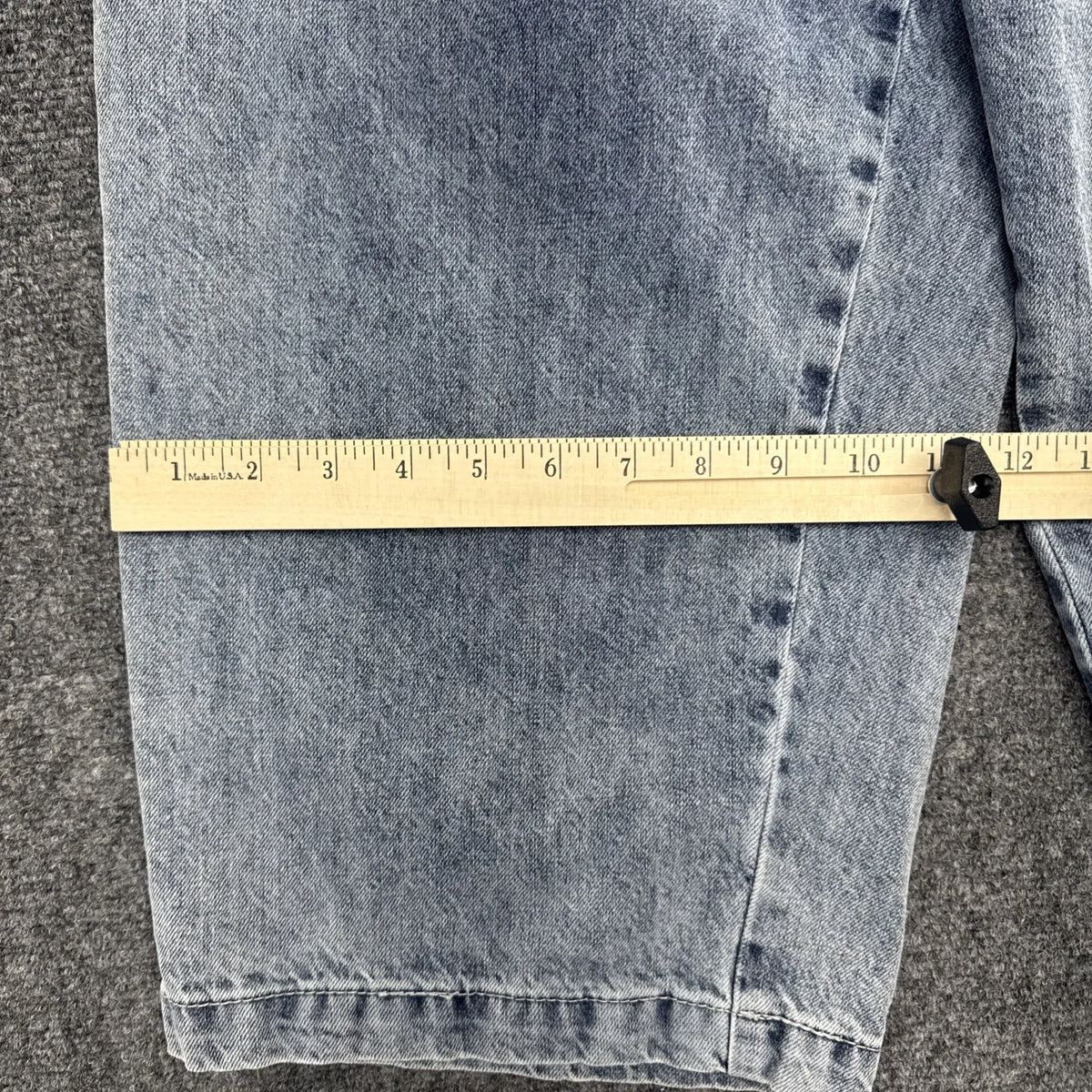 Walk In Dark Acid Wash Paperbag Waist Wide Leg Crop Jeans Medium