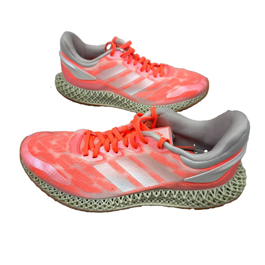adidas 4D Run 1.0 Mens 8 Signal Coral FW6838 Futurecraft Running Shoes