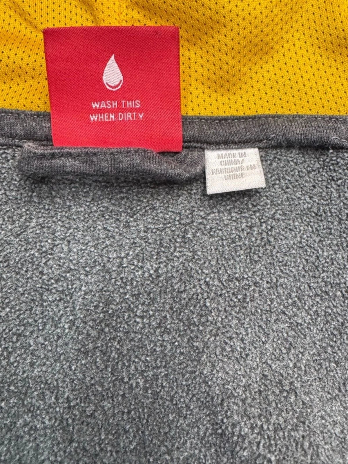 Puma WarmCell Zip Up Hoodie Men’s XXL Gray Yellow Logo Athletic Full Zip