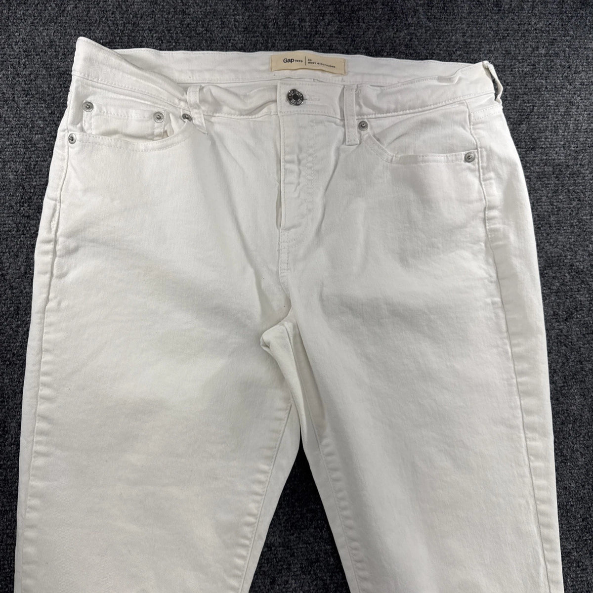 Gap 1969 Best Girlfriend White Jeans Women’s Size 30 Stretch Denim