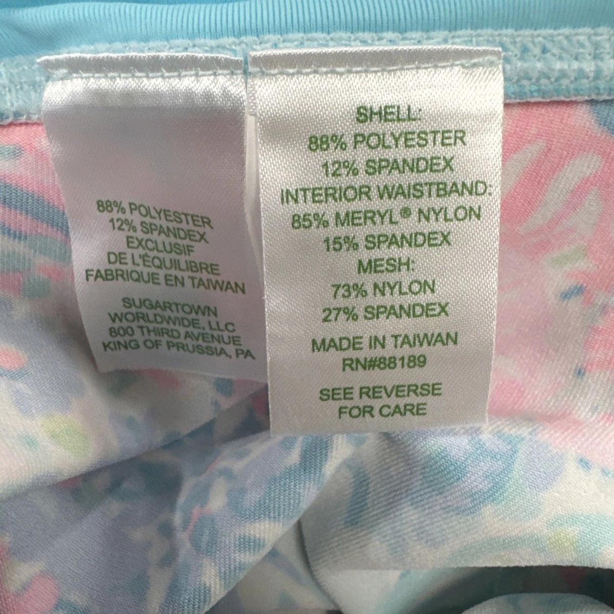 Lilly Pulitzer Luxletic Leggings Women XS Tropical Floral Mesh Activewear NWT