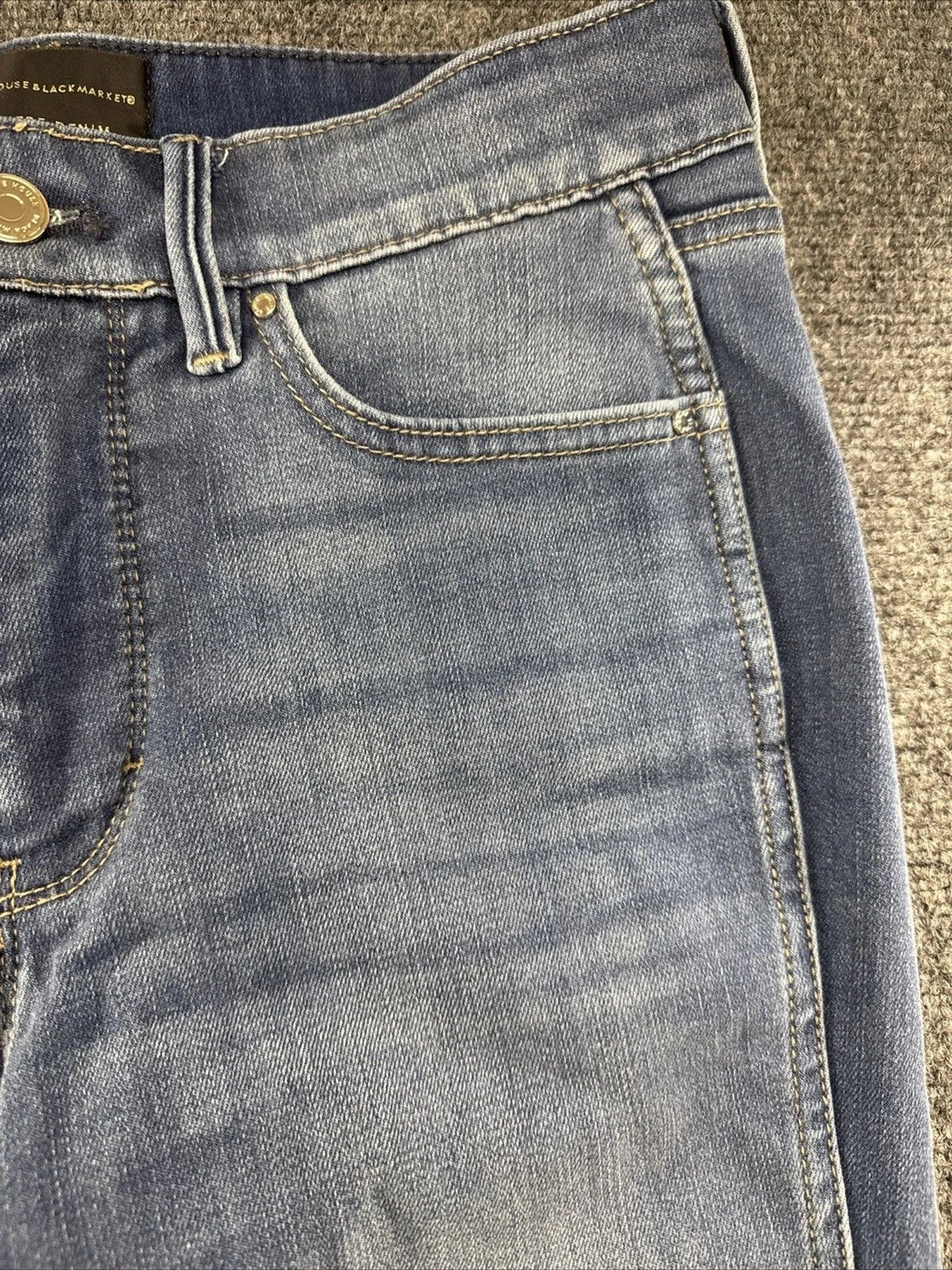WHBM Cashmere Denim Jeans Women’s 4 High Rise Skinny Stretch Medium Wash