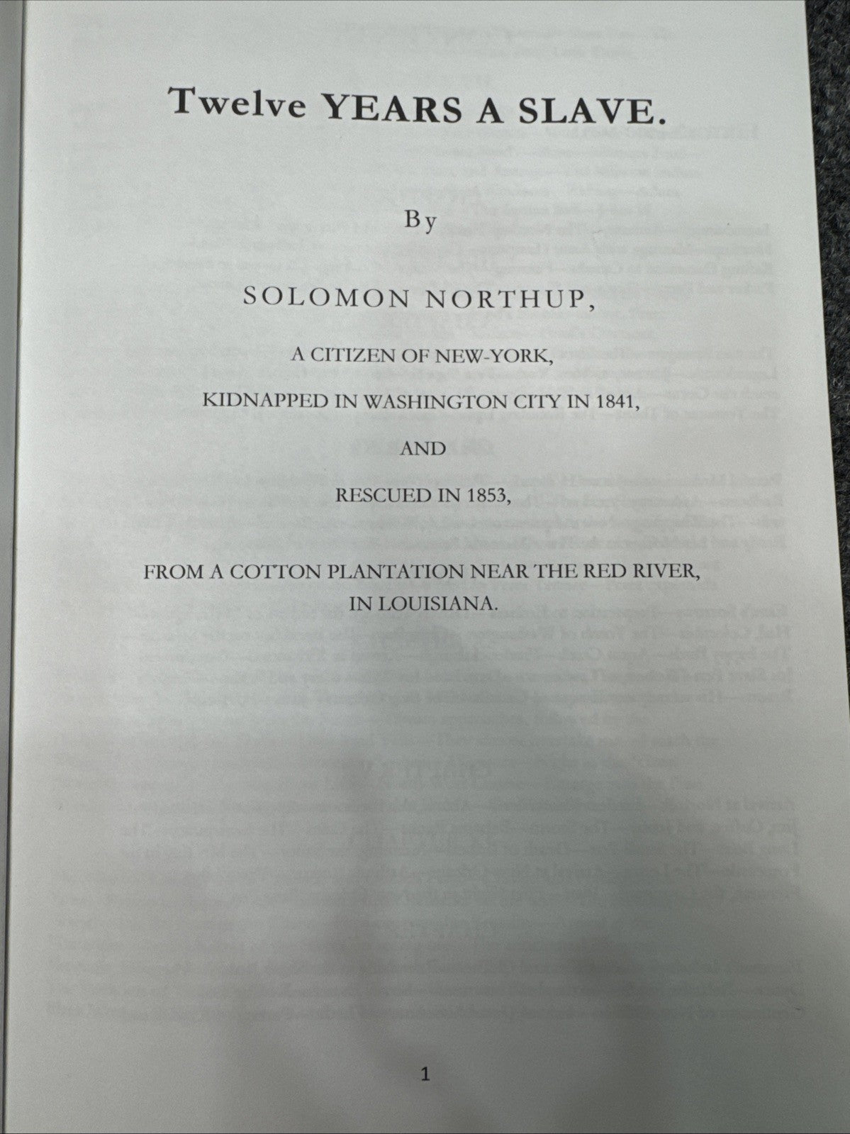 Twelve Years a Slave Solomon Northup Paperback Classic Memoir Historical Book