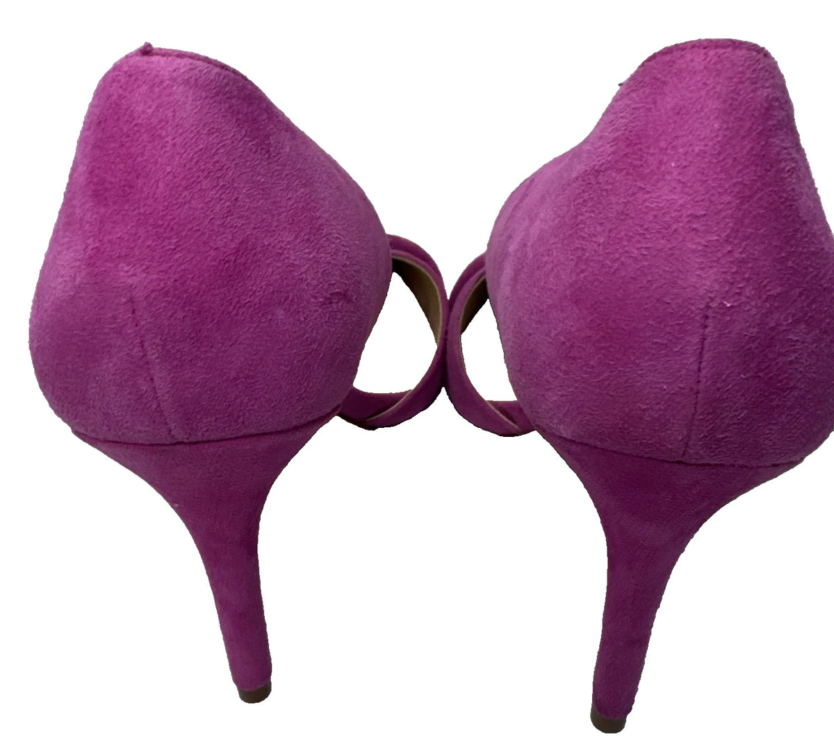 Vince Camuto Womens 8 Fuchsia Pink Suede D’Orsay Pointed Toe Stiletto Pumps