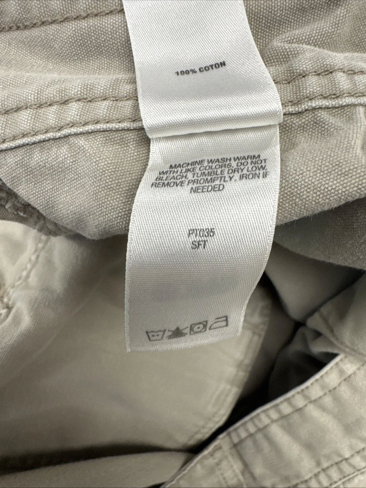 Cabela’s 7-Pocket Hiker Pants Men 44x32 Altered 26 Inseam Khaki Cargo