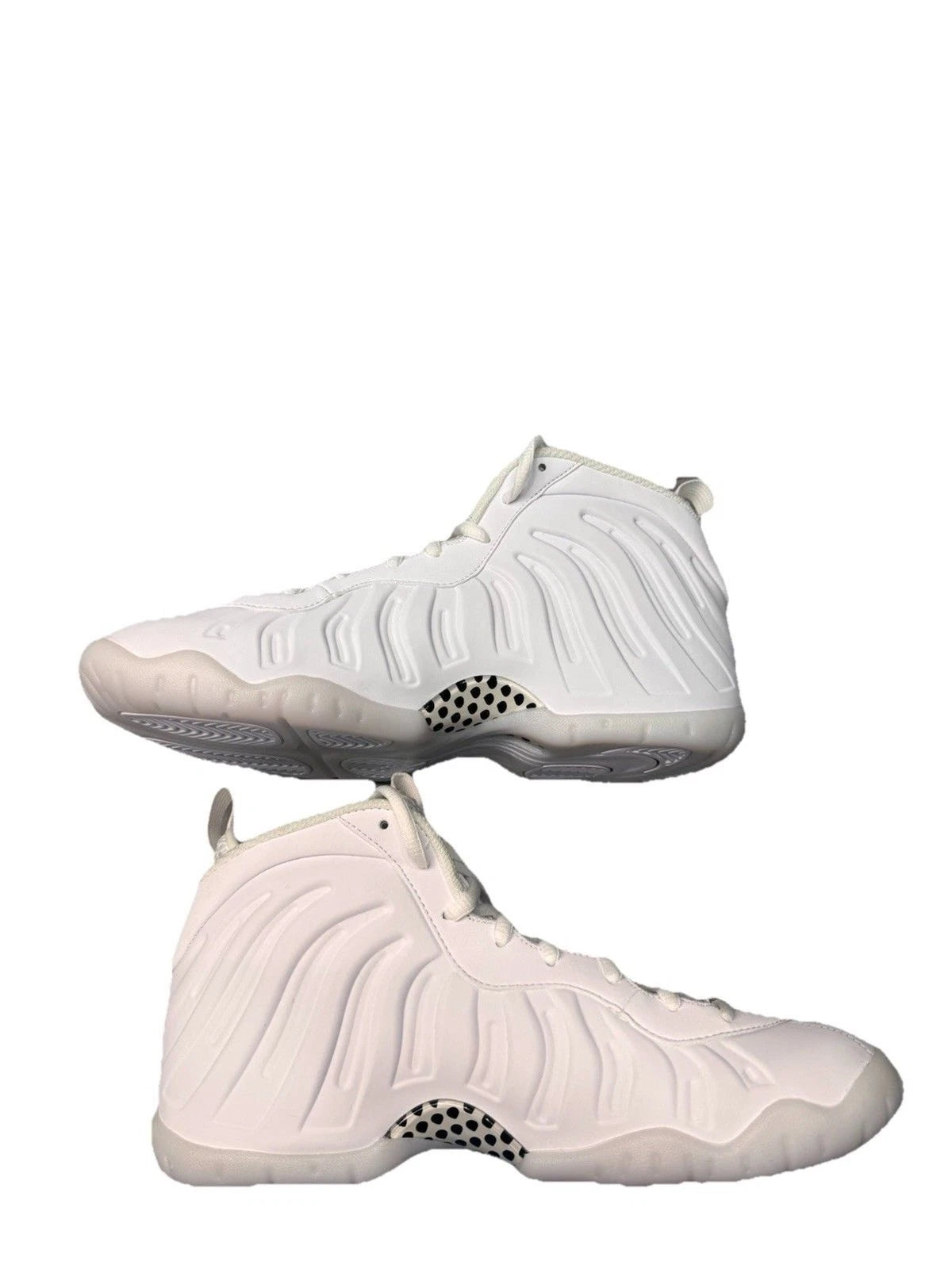 Nike Little Posite One Triple White Foamposite Youth 7Y Women’s 8.5 NWOB
