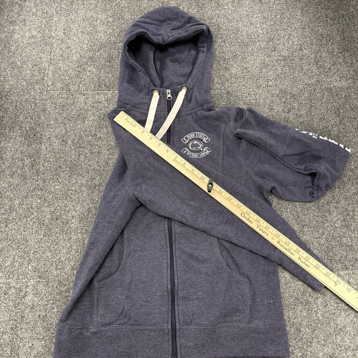 Penn State Nittany Lions Zip Hoodie Small Blue Champion Elite Full Zip NCAA