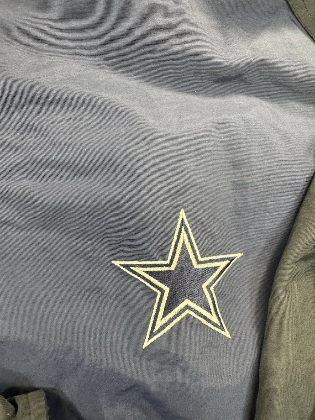 Reebok Dallas Cowboys Reversible Jacket Hooded Blue NFL Football Mens L