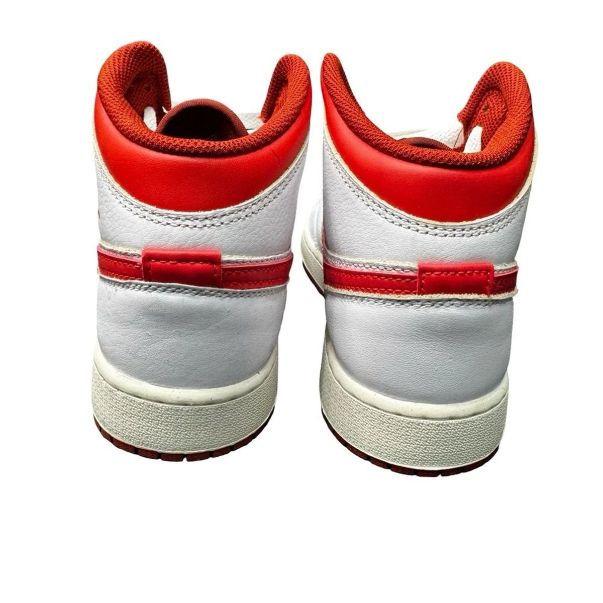 Air Jordan 1 Mid SE GS 6.5Y Women’s 8 White Dune Red FJ3464-160 New